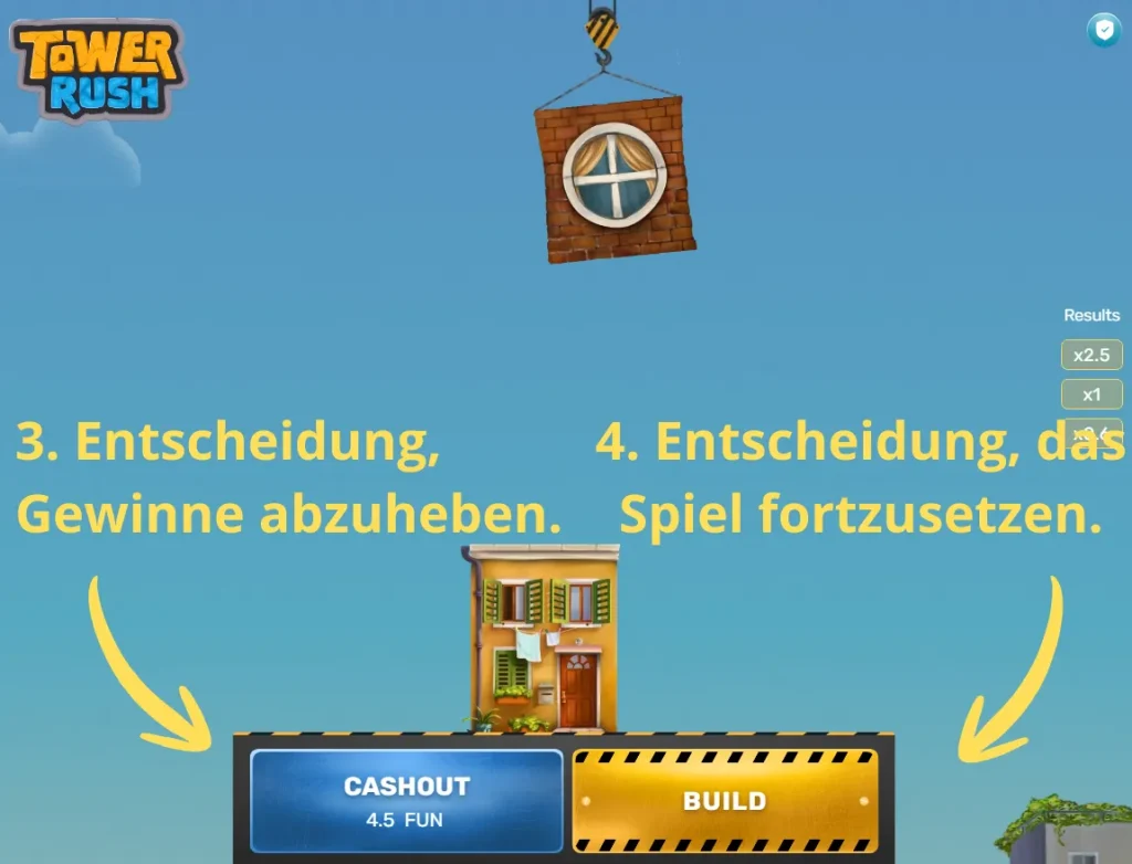 Tower Rush Auszahlung